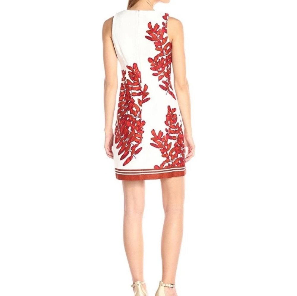 Taylor - 8827M Fern Print Sheath Dress - Picture 2 of 5